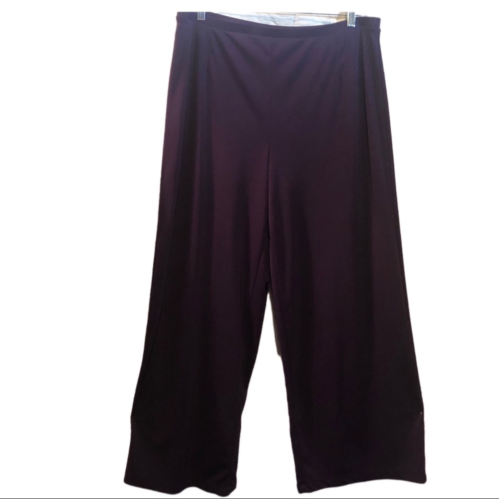Venezia Dark Purple Wide Leg Pants 18/20